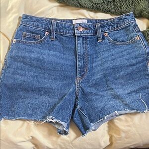 Universal Thread Vintage Midi Sz 4 Raw Hem Denim Shorts